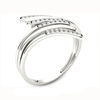 Thumbnail Image 2 of 1/10 CT. T.W. Diamond Bypass Ring in 10K White Gold