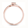 Thumbnail Image 3 of Diamond Accent Flower Bypass Promise Ring in 10K Rose Gold