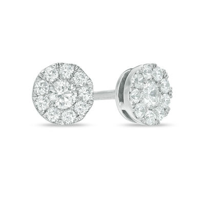 10k white gold earrings