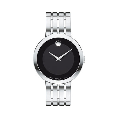 Men's Movado Esperanza® Watch with Black Dial (Model: 0607057) | Zales