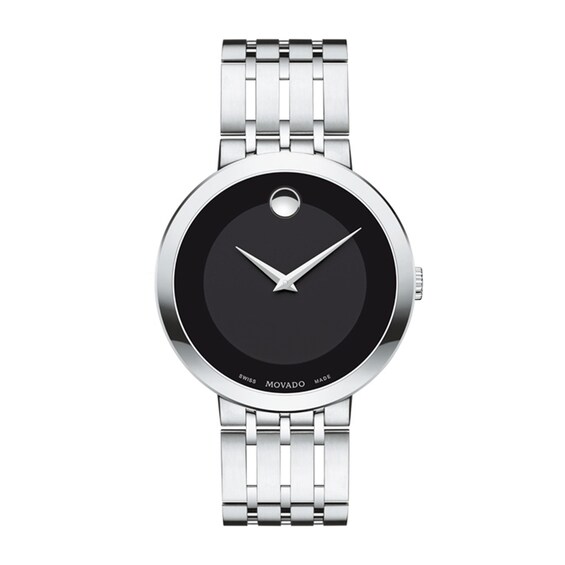 Men's Movado EsperanzaÂ® Watch with Black Dial (Model: 0607057)