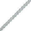 Thumbnail Image 0 of 1-1/2 CT. T.W. Diamond "S" Tennis Bracelet in Sterling Silver