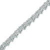 Thumbnail Image 0 of 2 CT. T.W. Diamond "S" Tennis Bracelet in Sterling Silver