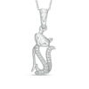 Thumbnail Image 0 of Diamond Accent Cat Pendant in 10K White Gold