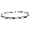 Thumbnail Image 1 of Open Hearts Family by Jane Seymour™ Oval Birthstone Bracelet in Sterling Silver (1 Stone)