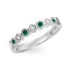 Thumbnail Image 1 of Birthstone and Diamond Accent Stackable Band in 10K Gold (1 Stone)
