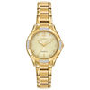 Thumbnail Image 1 of Ladies' Citizen Eco-Drive® Diamond Accent Gold-Tone Watch with Champagne Dial (Model: EM0452-58P)