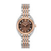 Thumbnail Image 0 of Ladies' Bulova Diamond Accent Two-Tone Watch with Brown Dial (Model: 98R230)