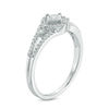 Thumbnail Image 2 of 1/4 CT. T.W. Diamond Tilted Cushion Frame Promise Ring in Sterling Silver