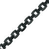 Thumbnail Image 1 of 9.6mm Square Link Chain Necklace and Bracelet Set in Stainless Steel with Black IP - 24"