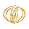 Thumbnail Image 1 of Stacked Double Orbit Ring in 10K Gold - Size 7