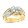 Thumbnail Image 0 of 1 CT. TW. Diamond Swirl Bridal Set in 14K Gold