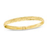 Thumbnail Image 1 of 6.0mm Multi-Texture Bangle in 10K Gold - 7.5"