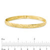 Thumbnail Image 2 of 6.0mm Multi-Texture Bangle in 10K Gold - 7.5"