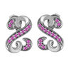 Thumbnail Image 0 of Open Hearts Family by Jane Seymour™ Birthstone Stud Earrings in Sterling Silver (1 Stone)