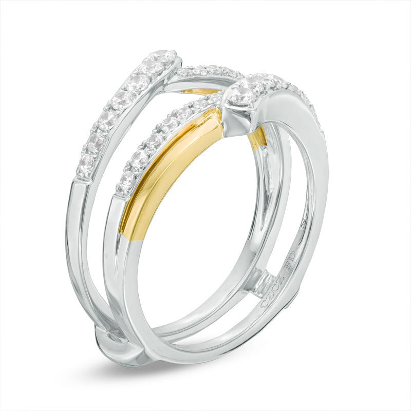 Main Image 2 of 1/2 CT. T.W. Diamond Bypass Enhancer in 14K Two-Tone Gold