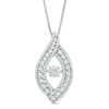 Thumbnail Image 0 of Unstoppable Love™ 1 CT. T.W. Diamond Open Flame Pendant in 14K White Gold