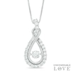 Thumbnail Image 1 of Unstoppable Love™ 1 CT. T.W. Diamond Layered Infinity Pendant in 14K White Gold
