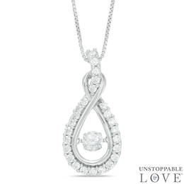 Unstoppable Love™ 1 CT. T.W. Diamond Layered Infinity Pendant in 14K White Gold