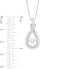 Thumbnail Image 2 of Unstoppable Love™ 1 CT. T.W. Diamond Layered Infinity Pendant in 14K White Gold