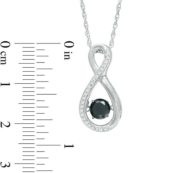 Unstoppable Love™ 1/2 CT. T.W. Enhanced Black and White Diamond Infinity Pendant in 10K White Gold Unstoppable Love™ 1/2 CT. T.W. Enhanced Black and White Diamond Infinity Pendant in 10K White Gold