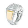 Thumbnail Image 2 of 1/8 CT. T.W. Composite Diamond Square Ring in 10K Gold