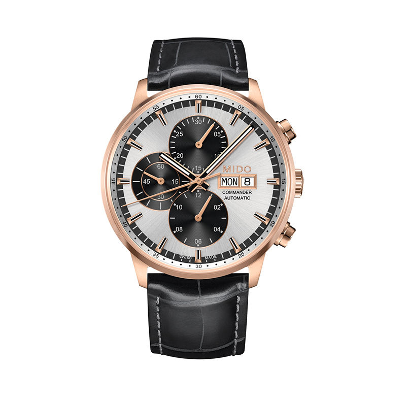 Main Image 1 of Men's MIDO® Baroncelli III Heritage Automatic Strap Watch with White Dial (Model: M027.407.16.010.00)