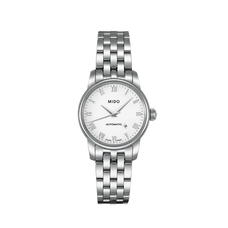 Ladies' MIDO® Baroncelli Automatic Watch with White Dial (Model: M7600.4.26.1)