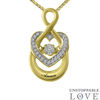 Thumbnail Image 2 of Unstoppable Love™ Diamond Accent Heart Wrapped Infinity Pendant in 10K White or Yellow Gold (1 Line)