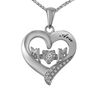 Thumbnail Image 1 of Unstoppable Love™ Diamond Accent "MOM" Heart Pendant in 10K White or Yellow Gold (1 Line)