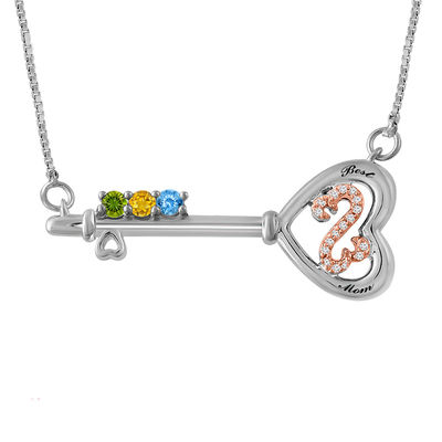 Open Hearts by Jane Seymour™ Birthstone and Diamond Accent