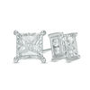 Thumbnail Image 0 of 1 CT. T.W. Princess-Cut Diamond Stud Earrings in 10K White Gold