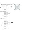 Thumbnail Image 2 of 1 CT. T.W. Princess-Cut Diamond Stud Earrings in 10K White Gold