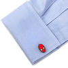 Thumbnail Image 3 of ©MARVEL Spider-Man Enamel Cuff Links in Grey Rhodium Brass