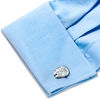 Thumbnail Image 3 of STAR WARS Millennium Falcon Enamel Cuff Links in White Rhodium Brass