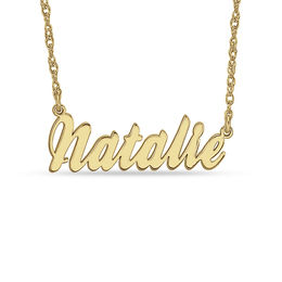 Name Necklaces Zales Personalized Name Necklace In 10k Gold 8 Characters