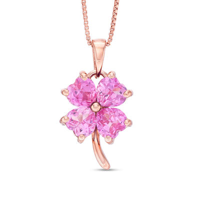 Fluid Silhouette Oval Pink Sapphire Pendant Necklace