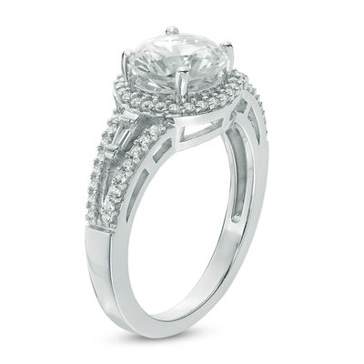 Blue Sapphire & Orange Sapphire 0.80 Ct Genuine 925 Sterling Silver Engagement Ring 