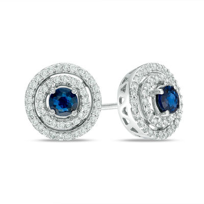 Blue sapphire earrings zales computer accessory stores