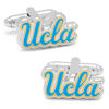 Thumbnail Image 0 of Men's NCAA UCLA Bruins Logo Enamel Cuff Links in White Rhodium Brass