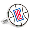 Thumbnail Image 4 of NBA Los Angeles Clippers Logo Enamel Cuff Links in White Rhodium Brass