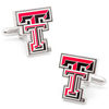 Thumbnail Image 0 of Men's NCAA Texas Tech Red Raiders Logo Enamel Cuff Links in White Rhodium Brass