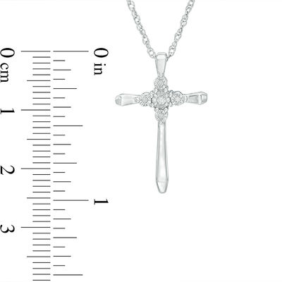Diamond Accent Cross Pendant in 