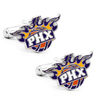 Thumbnail Image 0 of Men's NBA Phoenix Suns Logo Enamel Cuff Links in White Rhodium Brass