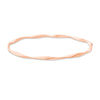 Thumbnail Image 1 of 3.0mm Twisted Slip-On Bangle in 10K Rose Gold - 7.5"