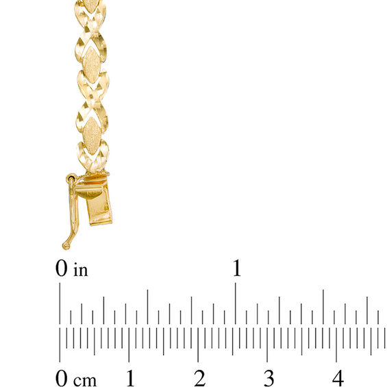 Diamond-Cut "X" Bracelet in 10K Gold