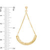 Thumbnail Image 2 of Diamond-Cut Pendulum Drop Earrings in 10K Gold
