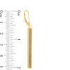 Thumbnail Image 2 of Glitter Enamel Bar Drop Earrings in 10K Gold