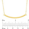 Thumbnail Image 2 of Curved Rope Bar Necklace in 10K Gold