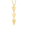 Thumbnail Image 1 of Linear Triple Triangle Pendant in 10K Gold